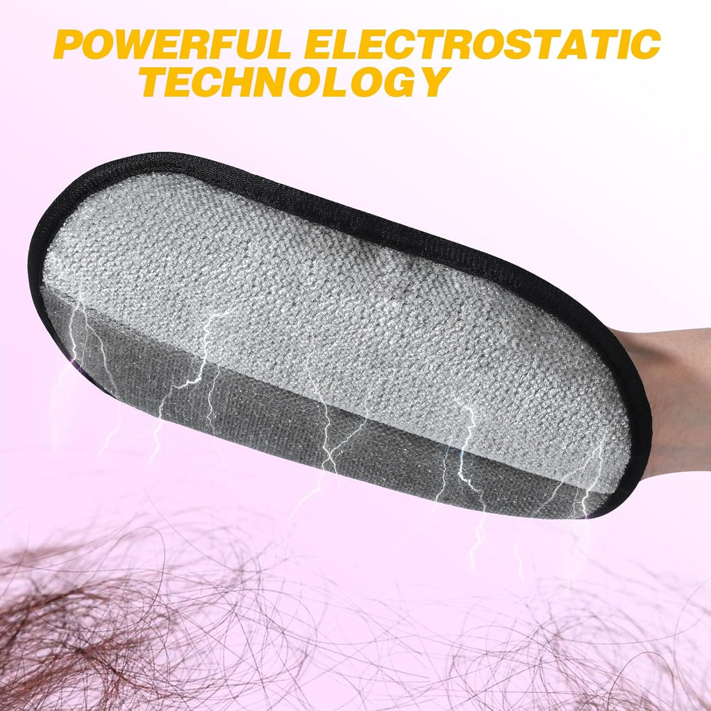 Pet Hair Removal Gloves Reusable with Powerful Electrostatic Technology for Efficient Pet Hair Removal