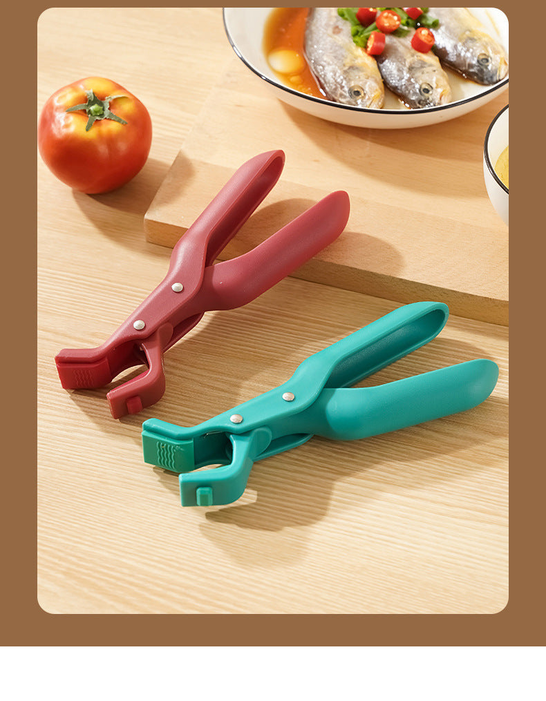 2 PCS Multi-Functional Anti-Scald Bowl Clip Hot Dish Plate Gripper Clips Tongs