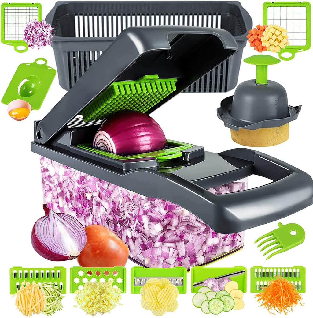 Manual Vegetable Chopper 15 in 1 Multifunctional Set