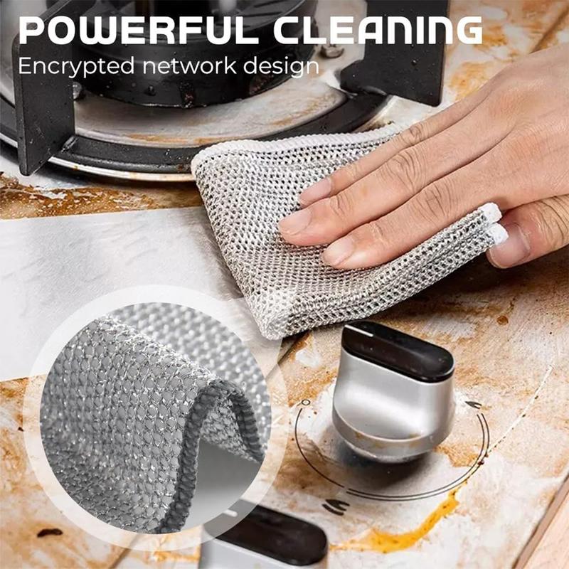 Microfiber dishwashing cloths 40 Counts Single Layer Non-Scratch Wire Dishcloths for Wet & Dry Use Gentle Cleaning Material Efficient Design