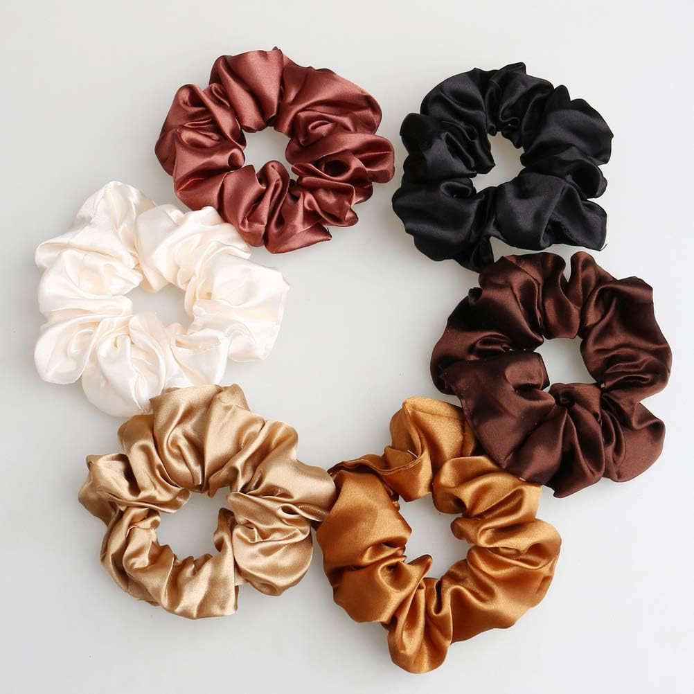 6 Elastic Hair Bands Hair Ropes Elastic Ponytail Holders for Women Versatile Hair Accessories Comfortable Fit Secure Hold