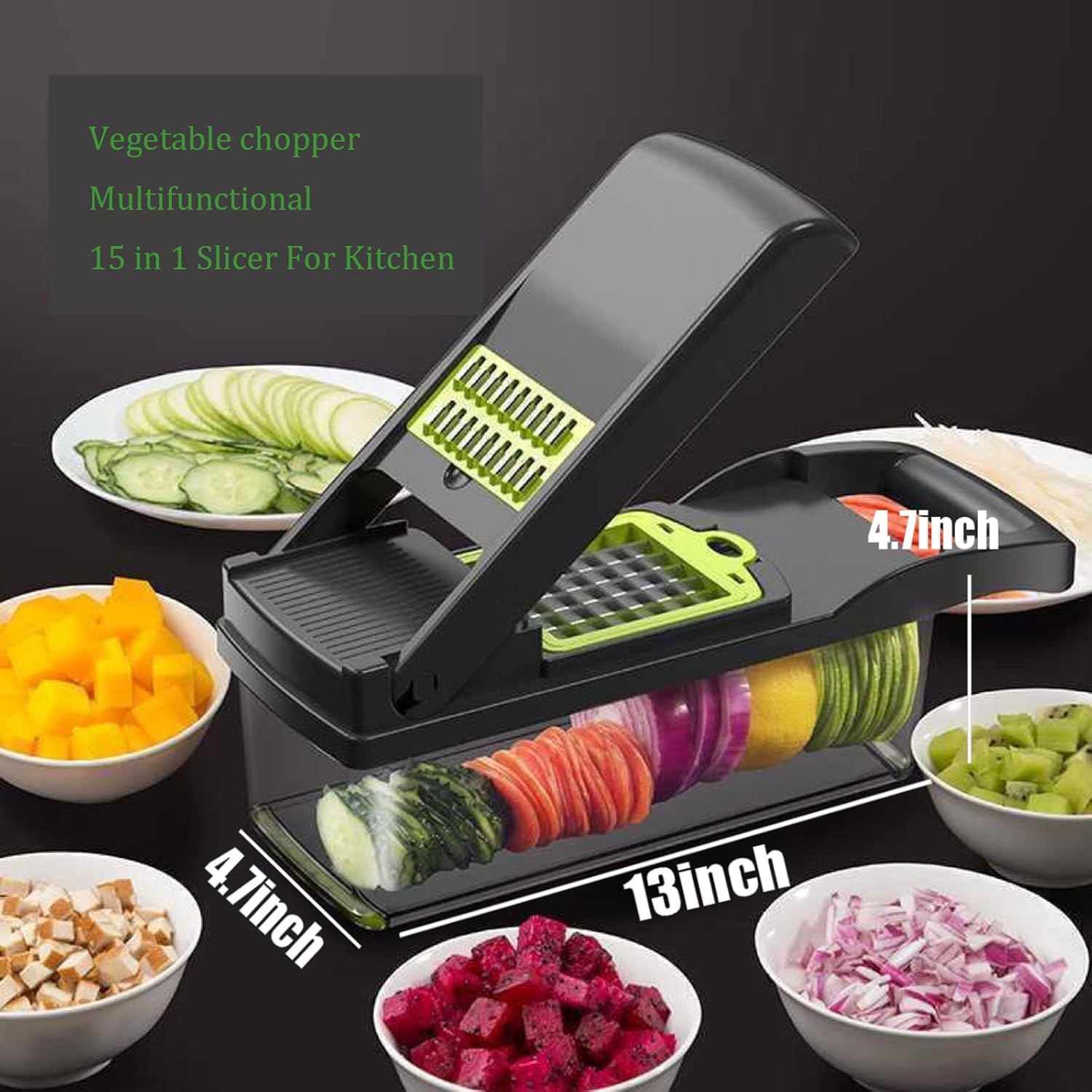Manual Vegetable Chopper 15 in 1 Multifunctional Set