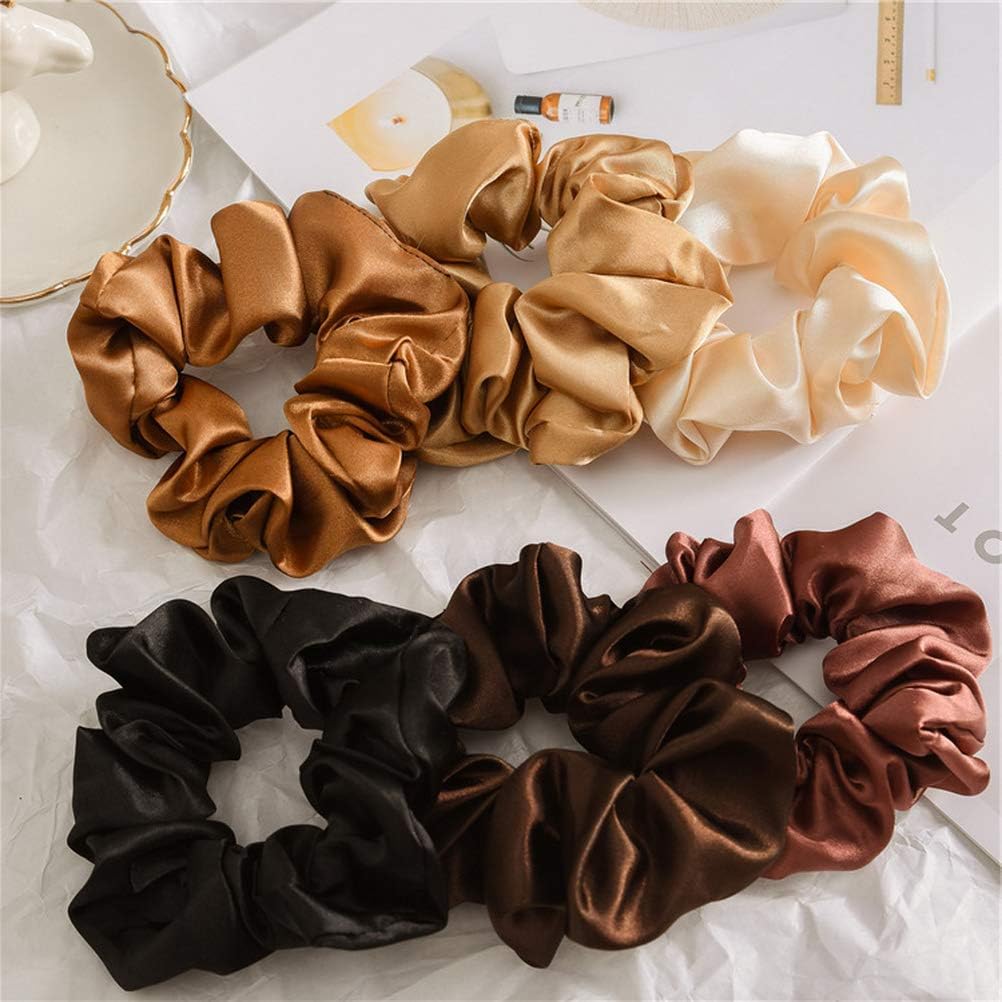 6 Elastic Hair Bands Hair Ropes Elastic Ponytail Holders for Women Versatile Hair Accessories Comfortable Fit Secure Hold