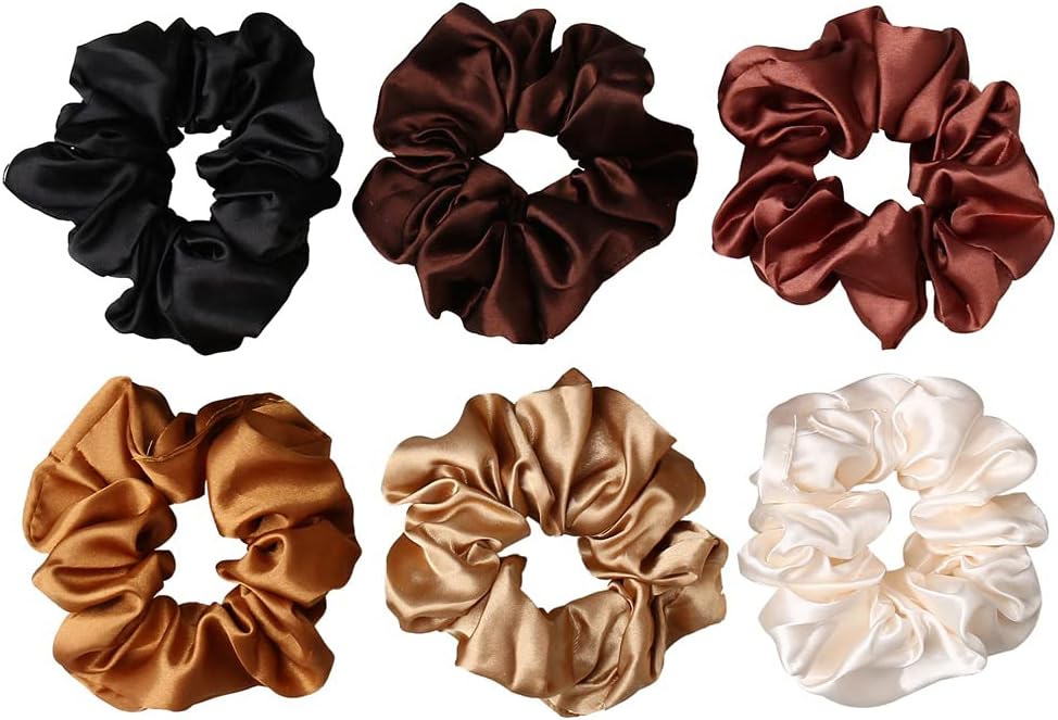 6 Elastic Hair Bands Hair Ropes Elastic Ponytail Holders for Women Versatile Hair Accessories Comfortable Fit Secure Hold