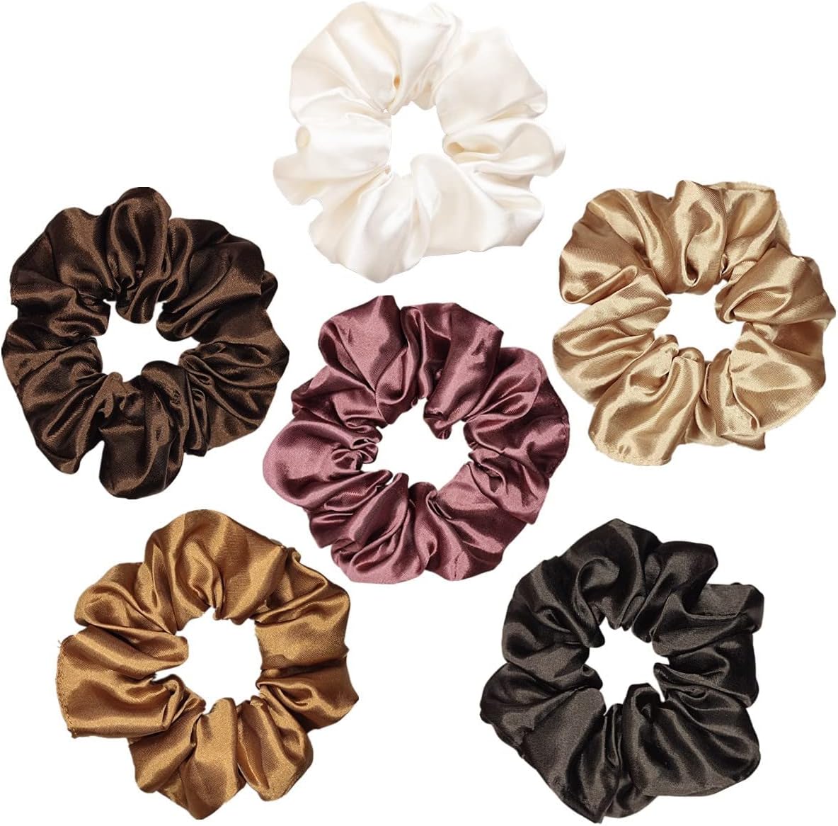 6 Elastic Hair Bands Hair Ropes Elastic Ponytail Holders for Women Versatile Hair Accessories Comfortable Fit Secure Hold
