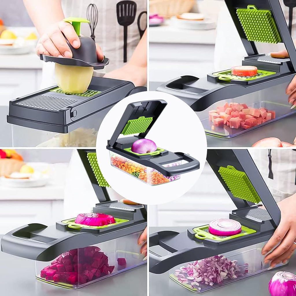 Manual Vegetable Chopper 15 in 1 Multifunctional Set