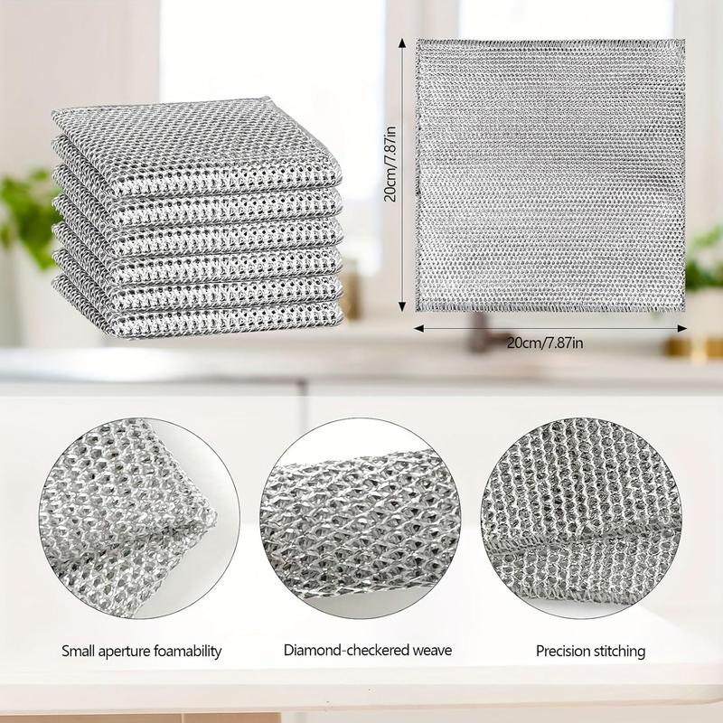 Microfiber dishwashing cloths 40 Counts Single Layer Non-Scratch Wire Dishcloths for Wet & Dry Use Gentle Cleaning Material Efficient Design