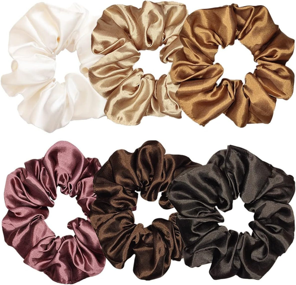 6 Elastic Hair Bands Hair Ropes Elastic Ponytail Holders for Women Versatile Hair Accessories Comfortable Fit Secure Hold