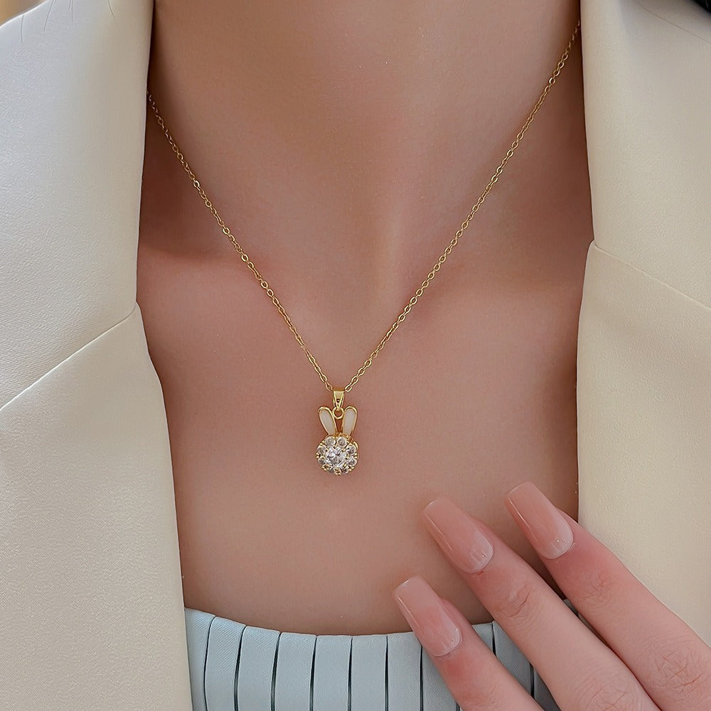Sparkling Zircon Bunny Jewelry Collection