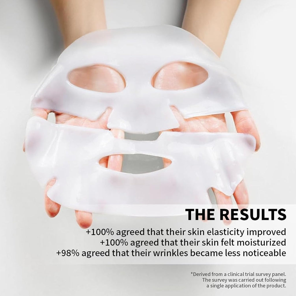 4Mask ,Deep Collagen Overnight Mask -Bio-collagen Real Deep Face Mask, Korean Skin Care, Facial Hydrogel Sheet Moisturizing Masks Collagen for Glass Skin, Elasticity, Firming, and M
