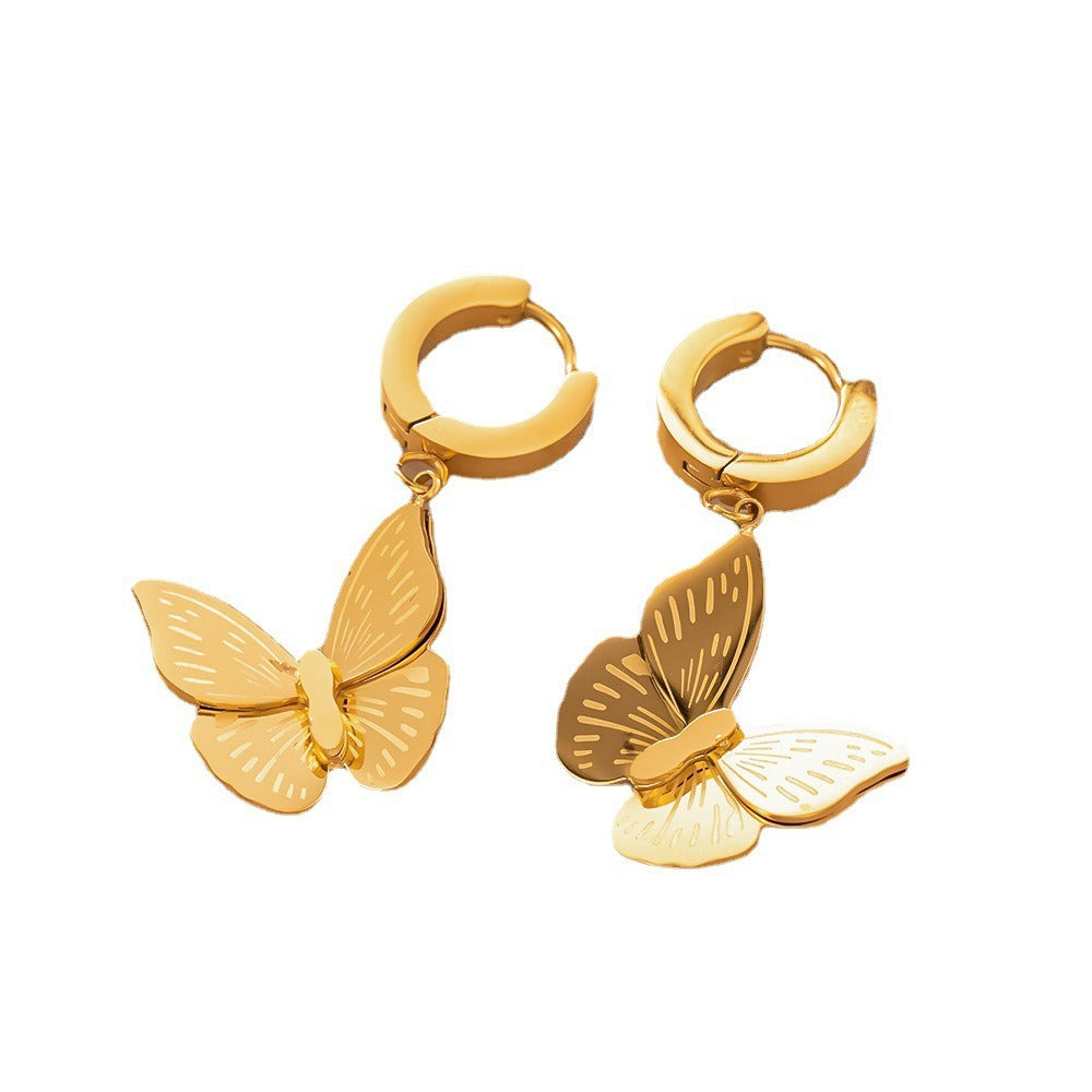 Monarch Butterfly Necklace & Earrings Set