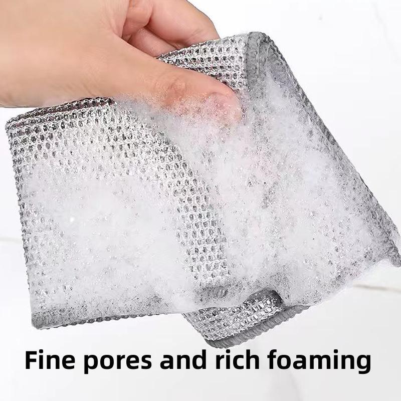 Microfiber dishwashing cloths 40 Counts Single Layer Non-Scratch Wire Dishcloths for Wet & Dry Use Gentle Cleaning Material Efficient Design