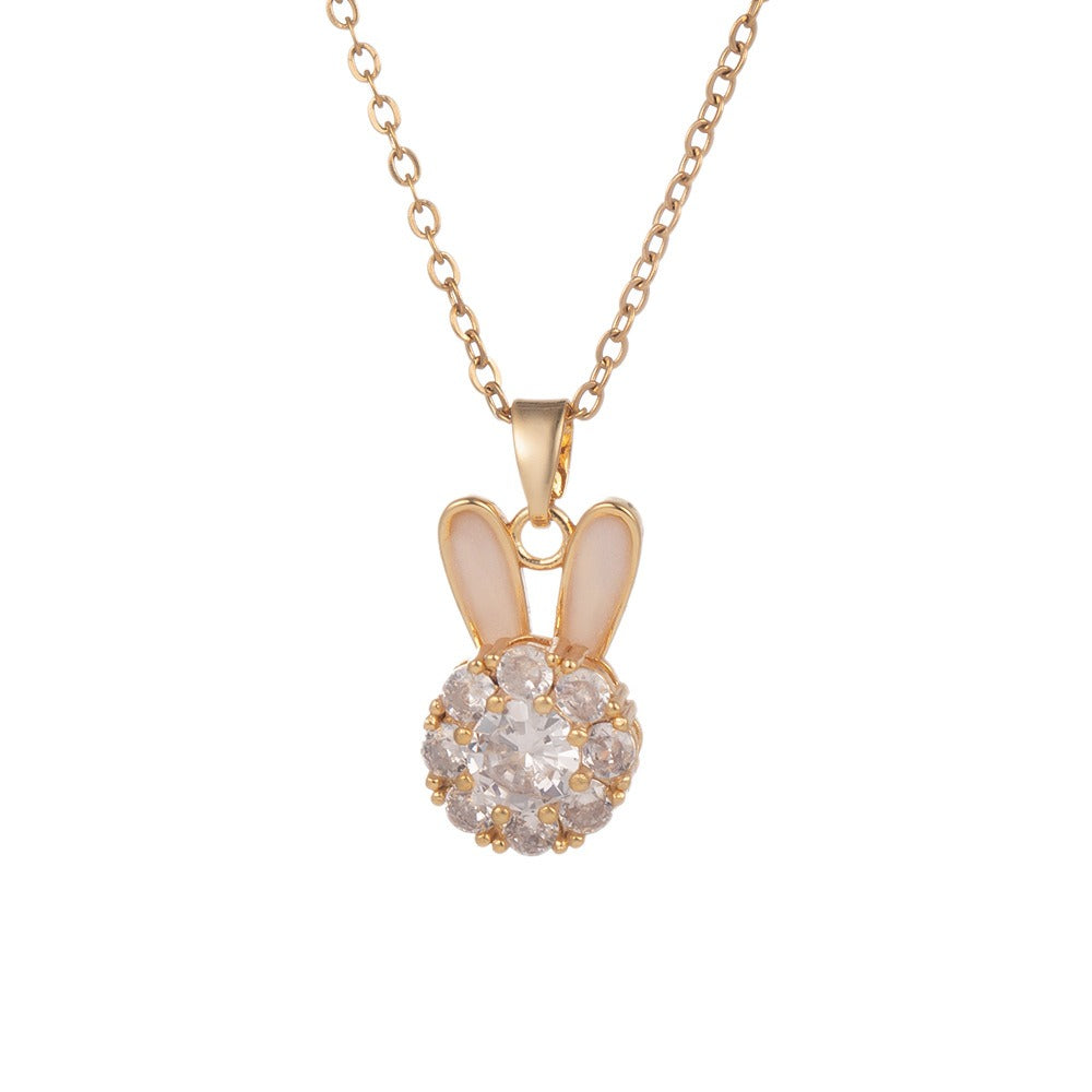 Sparkling Zircon Bunny Jewelry Collection