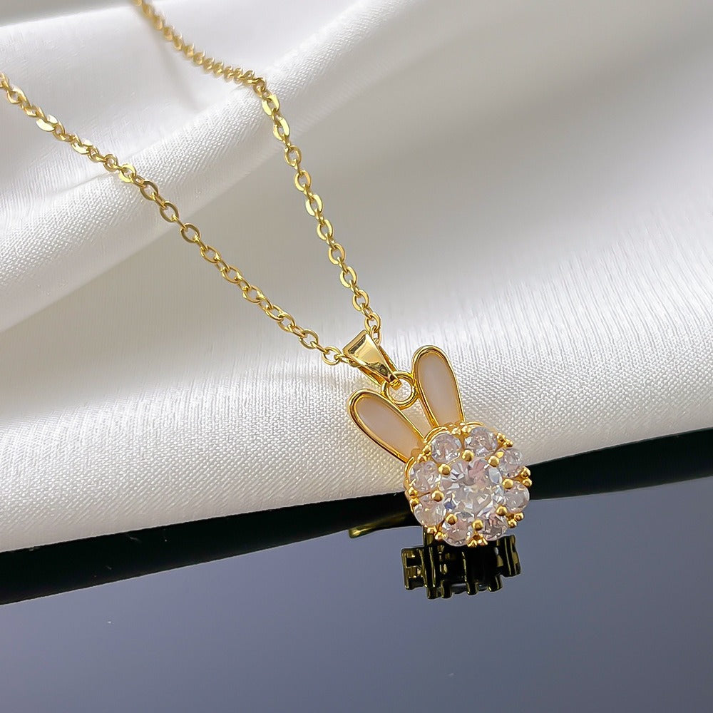 Sparkling Zircon Bunny Jewelry Collection