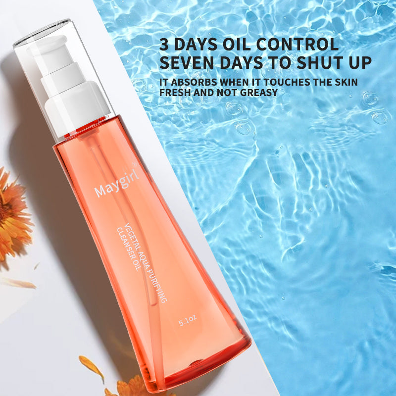 Makeup remover Vegetal Aqua purifying cleanser oil, 5.1 Fl Oz,MayGirl