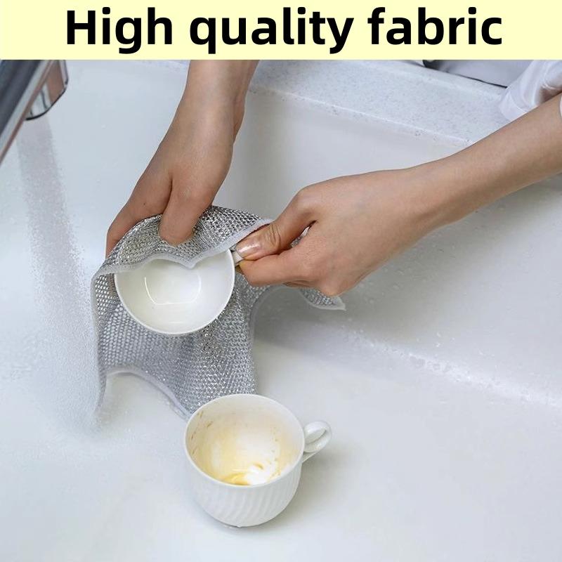 Microfiber dishwashing cloths 40 Counts Single Layer Non-Scratch Wire Dishcloths for Wet & Dry Use Gentle Cleaning Material Efficient Design
