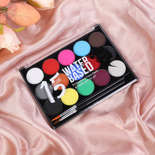 15 Water based colors painted body and face