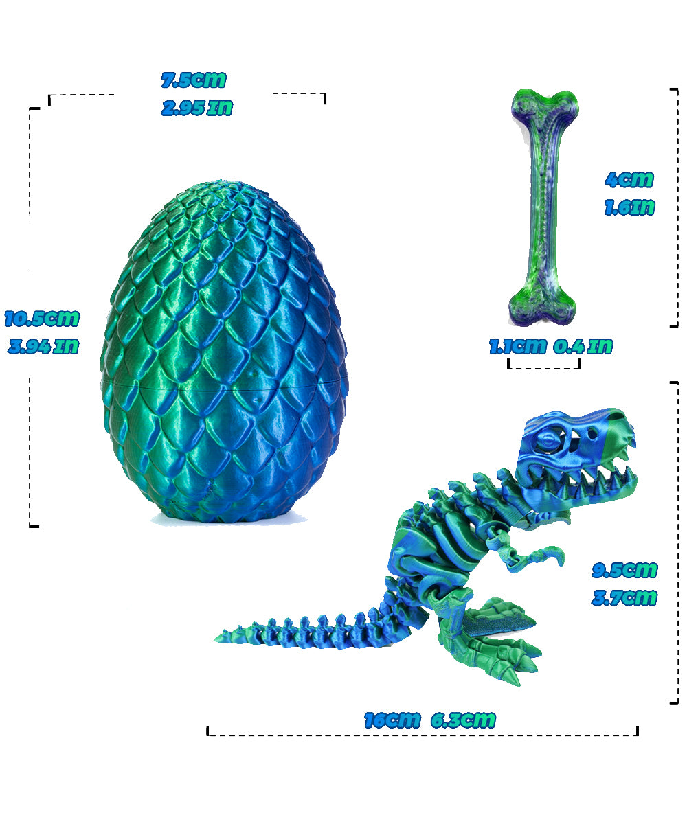 3D printed dinosaur eggs collectible figures