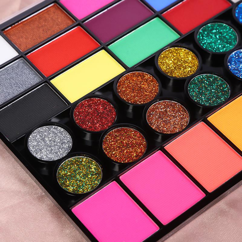 42 Watercolor Base Colors Professional Face & Body Painting Palette